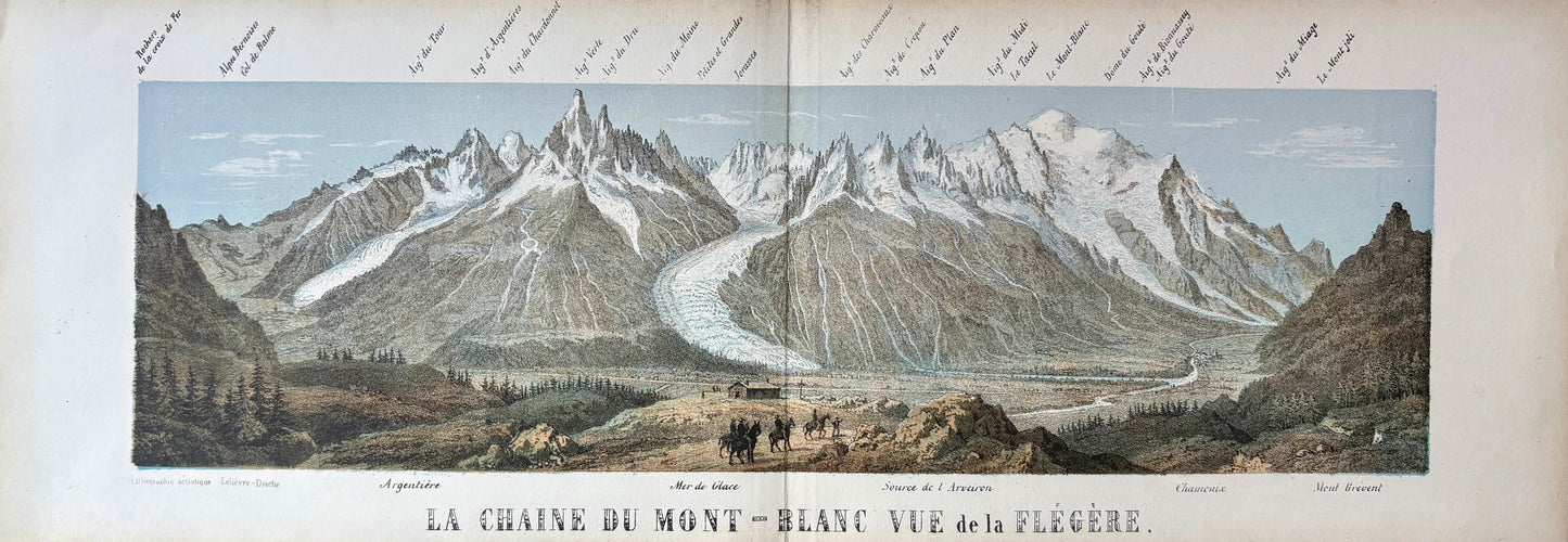 La chaine du Mont-Blanc - vue de la Flégère