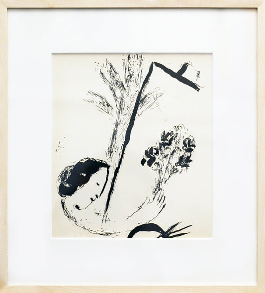 Marc Chagall - Le bouquet à la main