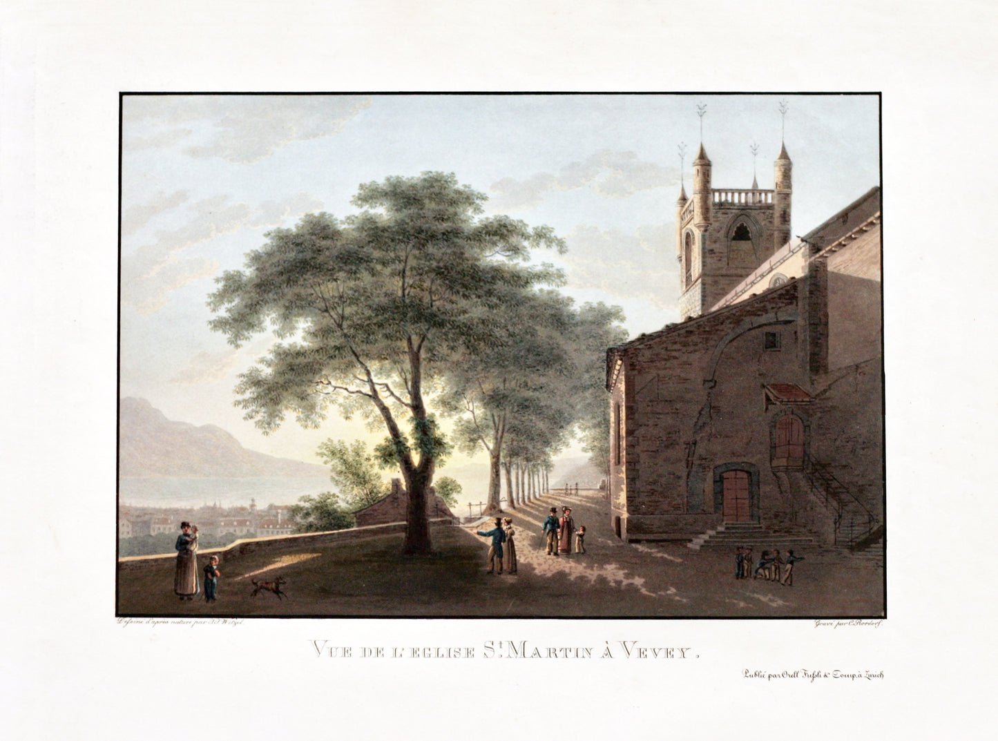 Vue de l'Eglise St. Martin à Vevey