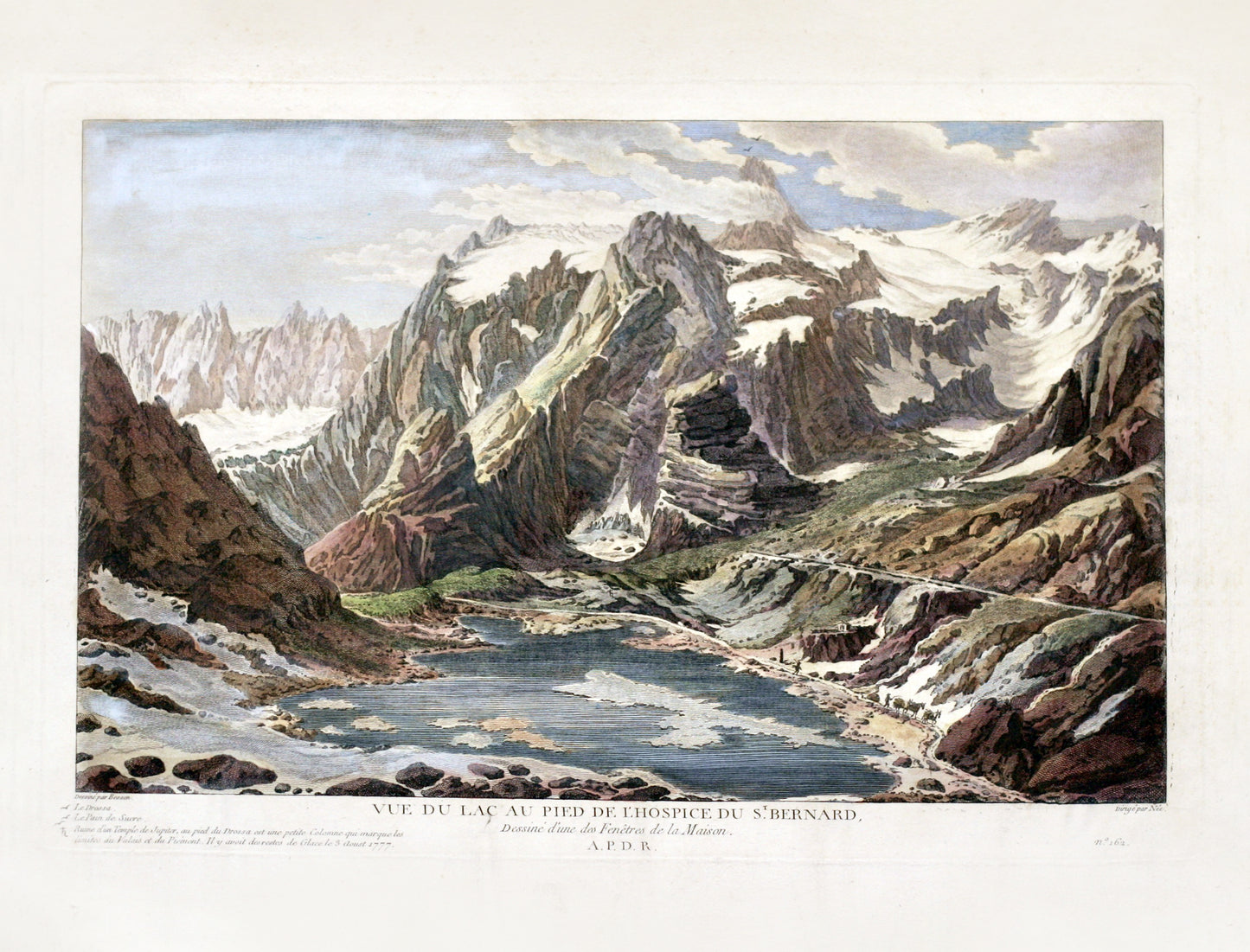 Vue Du Lac Au Pied De L'Hospice Du St Bernard