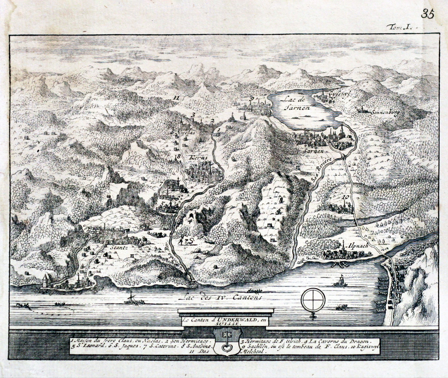 Le Canton d'Unterwald, in Switzerland (Unterwalden)