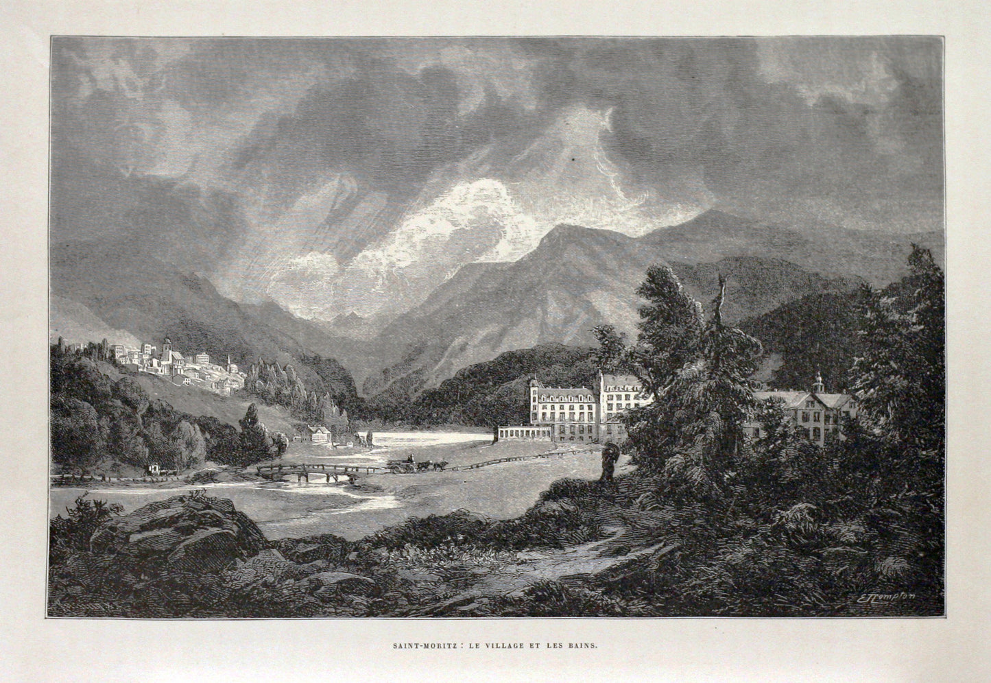 Saint Moritz: Le village et les bains