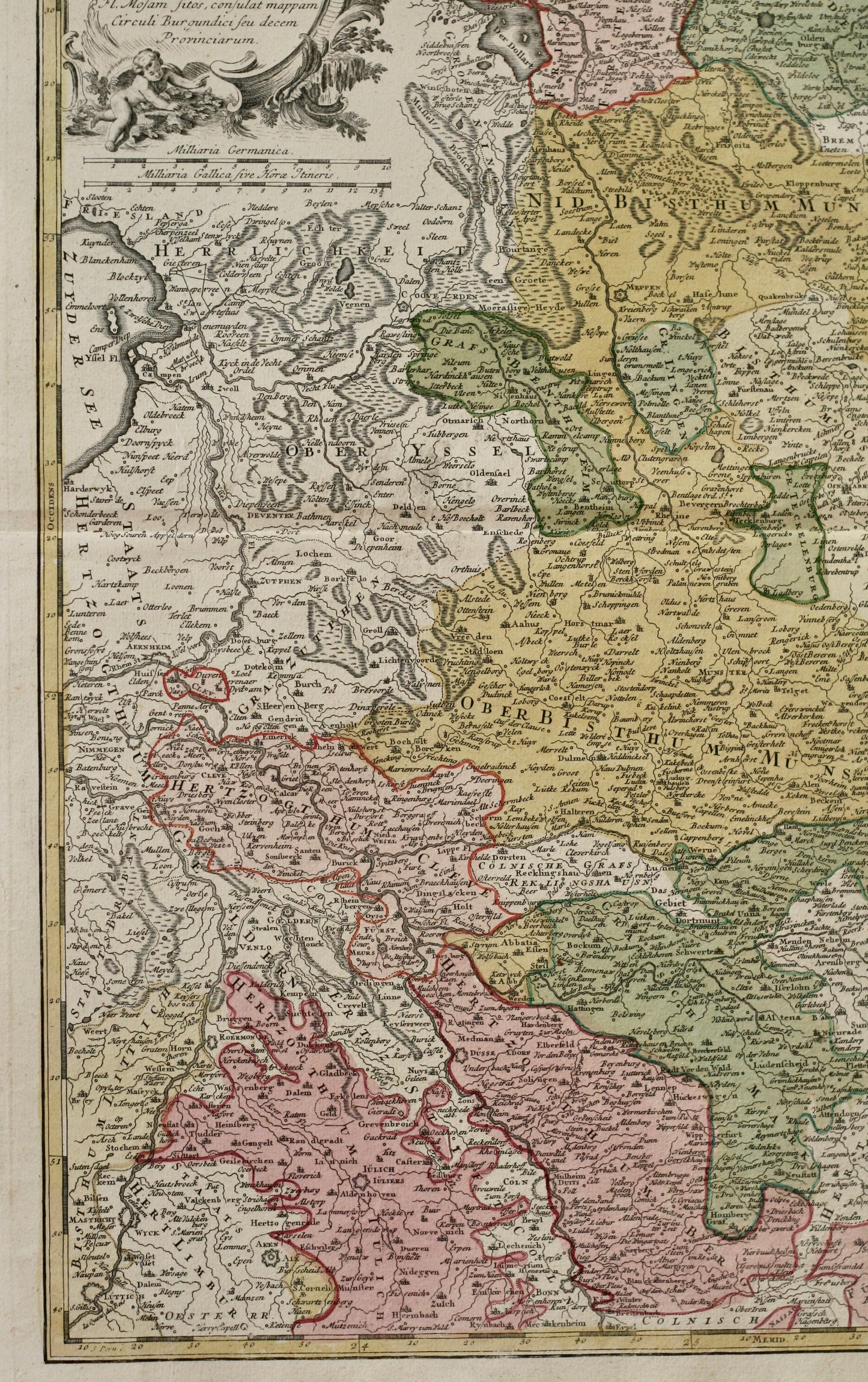 Circuli2 handkolorierter Kupferstich