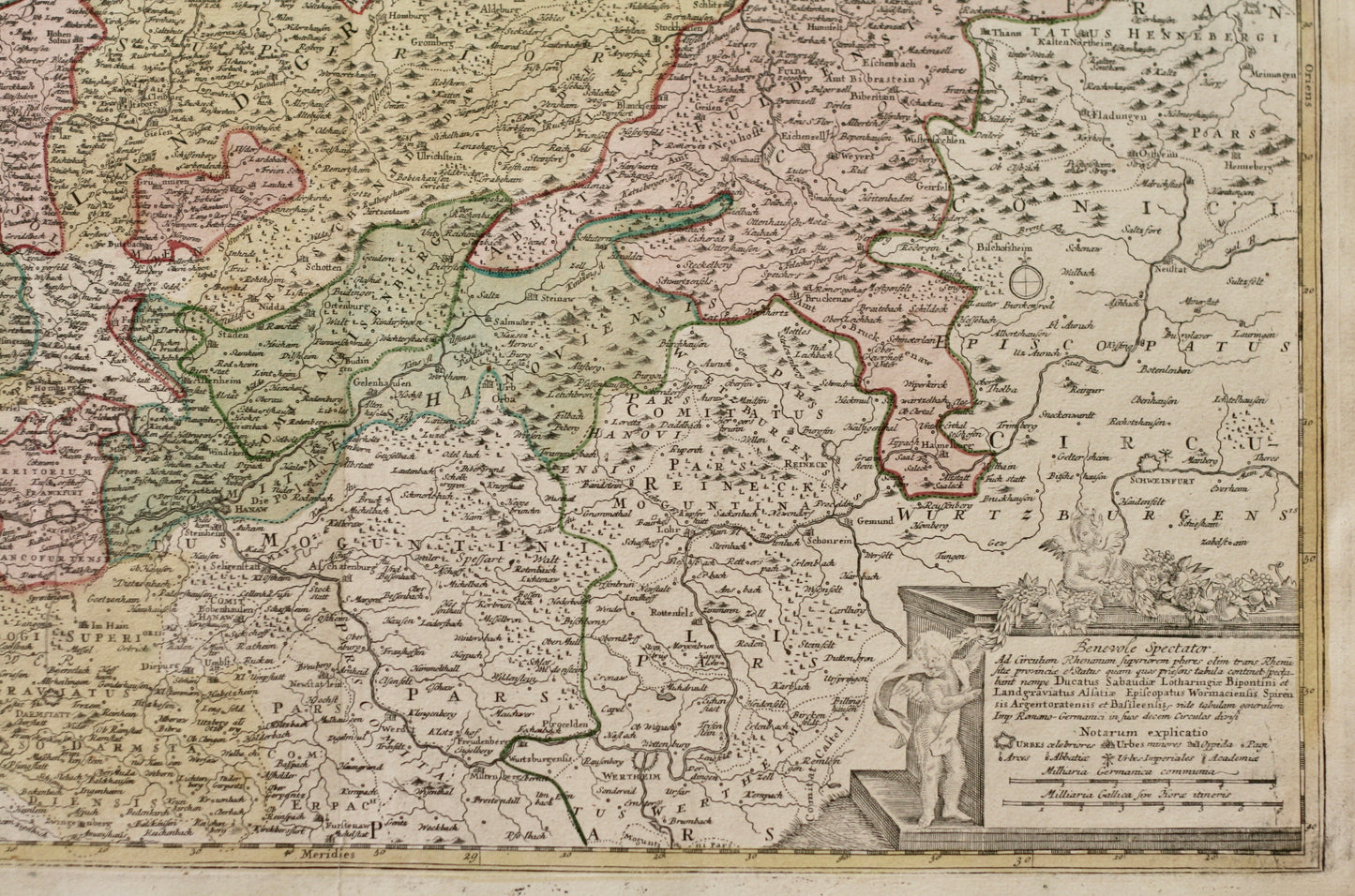 Deutschland handkolorierter Kupferstich