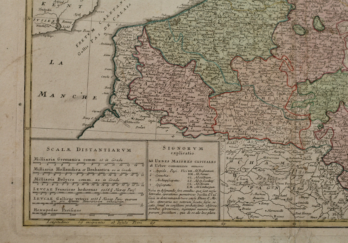 Deutschland handkolorierter Kupferstich