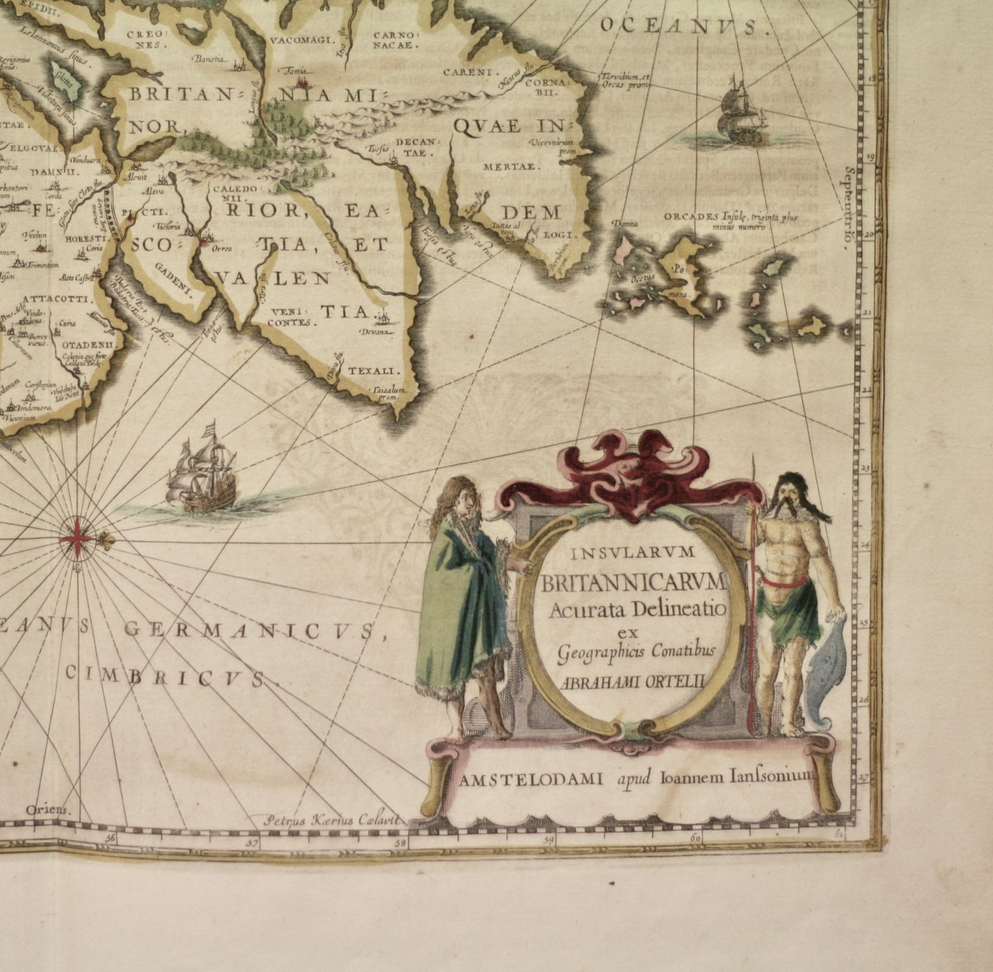 England handkolorierter Kupferstich