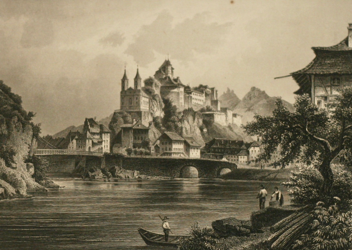 Aarburg Stahlstich