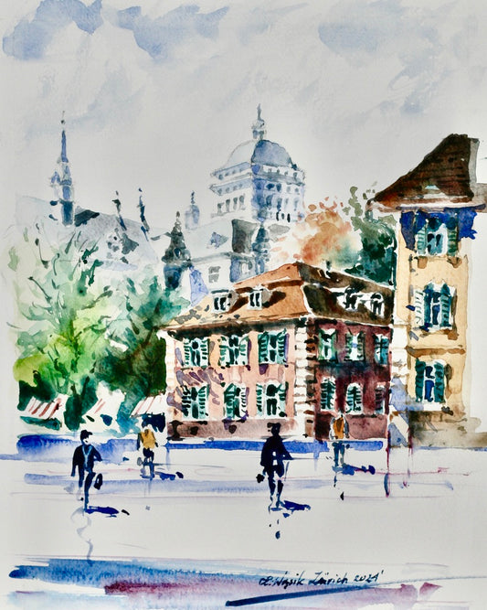 Leszek Wasik - Minster Bridge and Limmatquai