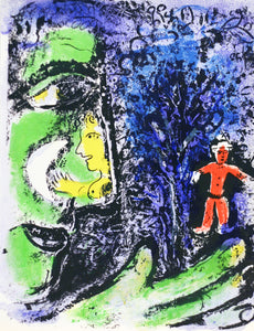 Marc Chagall - Le profil et l'enfant rouge