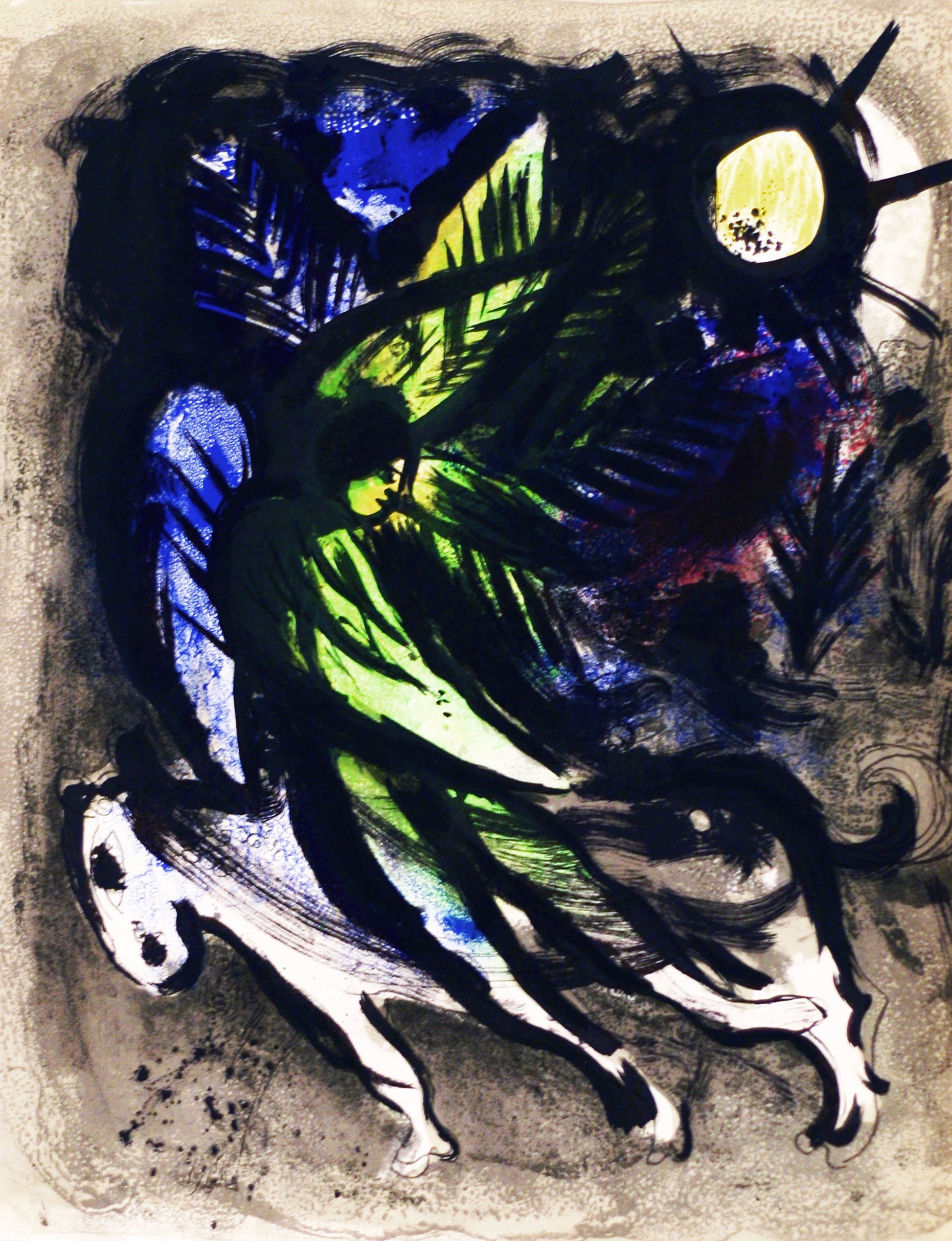 Chagall Farblithographie L'ange