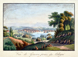 Vue de Genève prise de Cologni