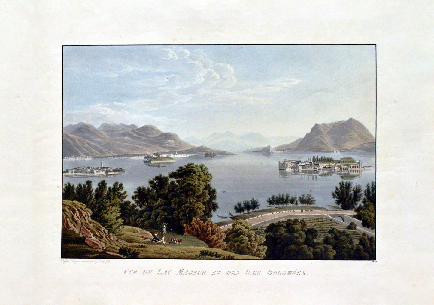 Vue du Lac Majeur et des Iles Boromées (Borromäische Inseln)