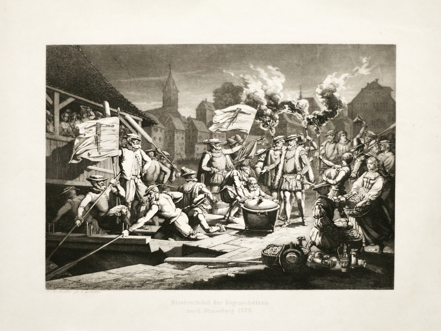 Hirsebreifahrt der Bogenschützen nach Strassburg 1576
