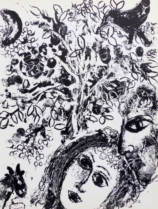 Marc Chagall - Pärchen vor dem Baume