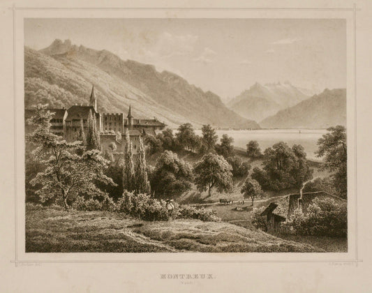 Montreux Stahlstich