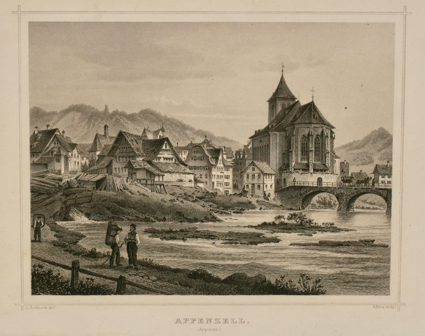 Appenzell Stahlstich