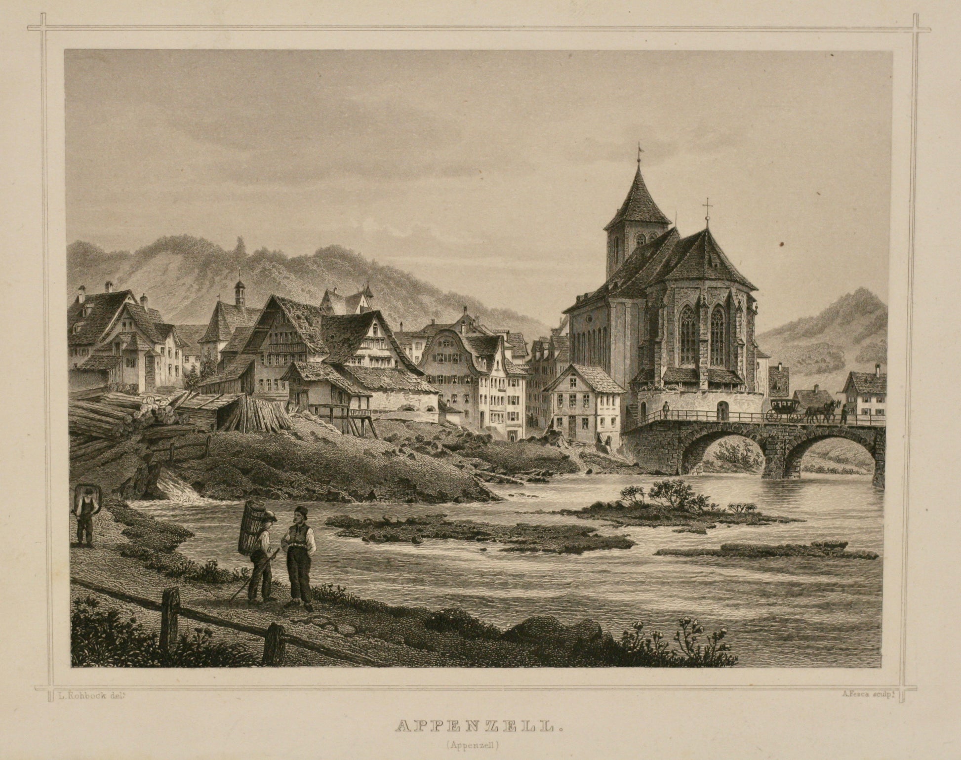 Appenzell Stahlstich