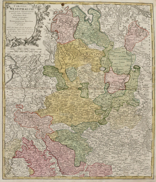 Circuli2 handkolorierter Kupferstich