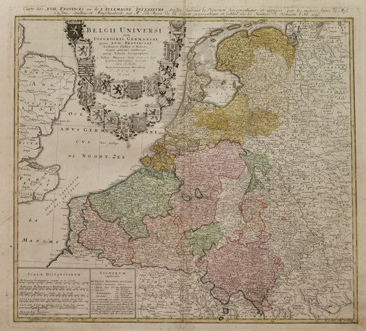 Deutschland handkolorierter Kupferstich