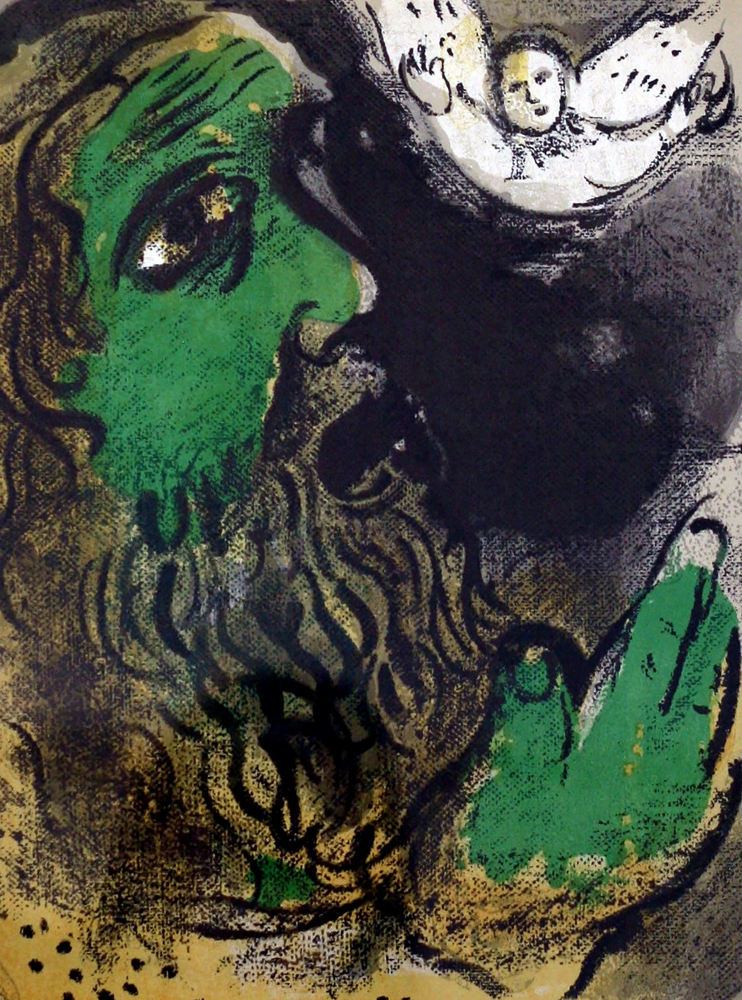 Marc Chagall - Job en prières (Hiob)