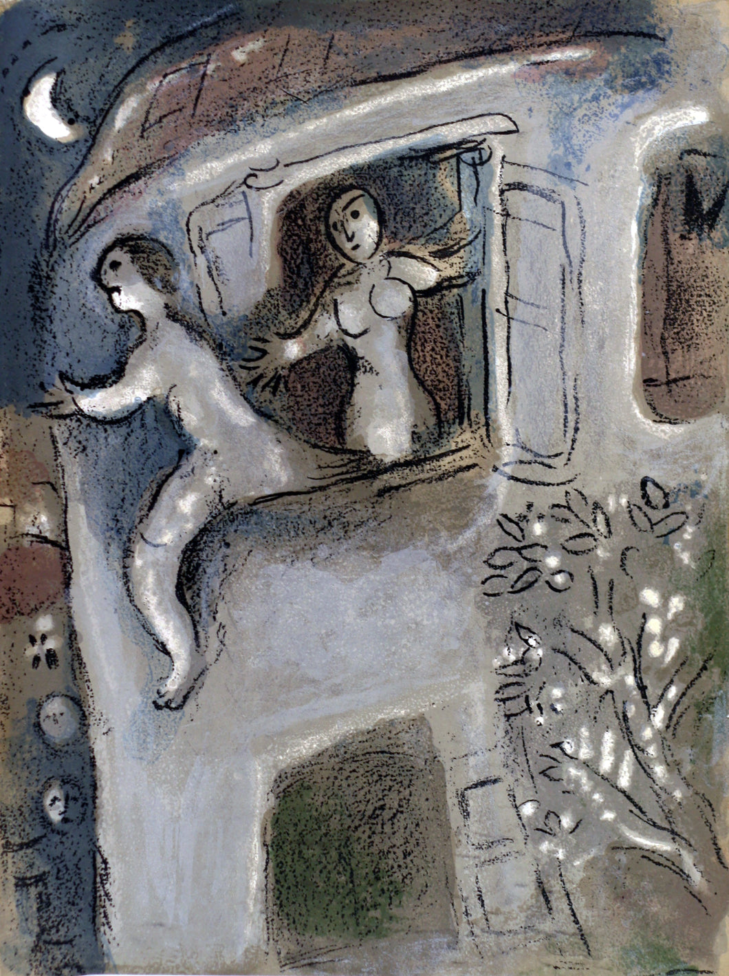 Marc Chagall - David sauvé par Mical