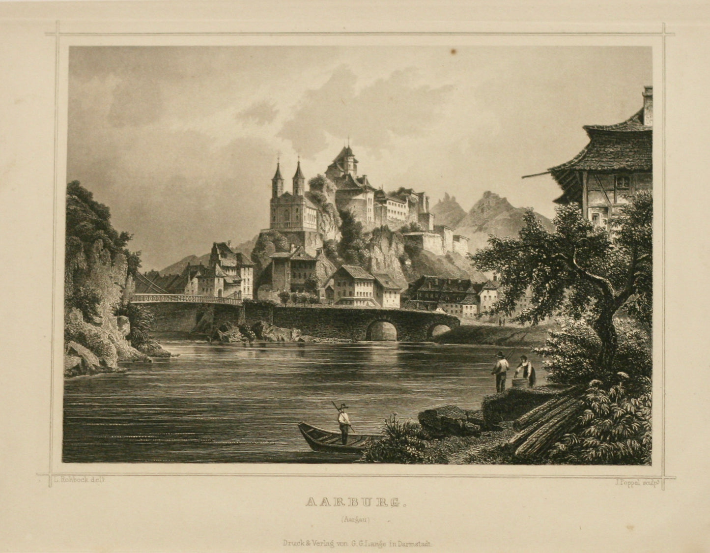 Aarburg Stahlstich
